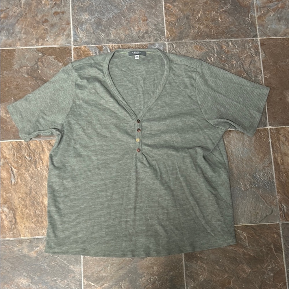 Old Navy Green Short Sleeve Tee Relaxed Fit